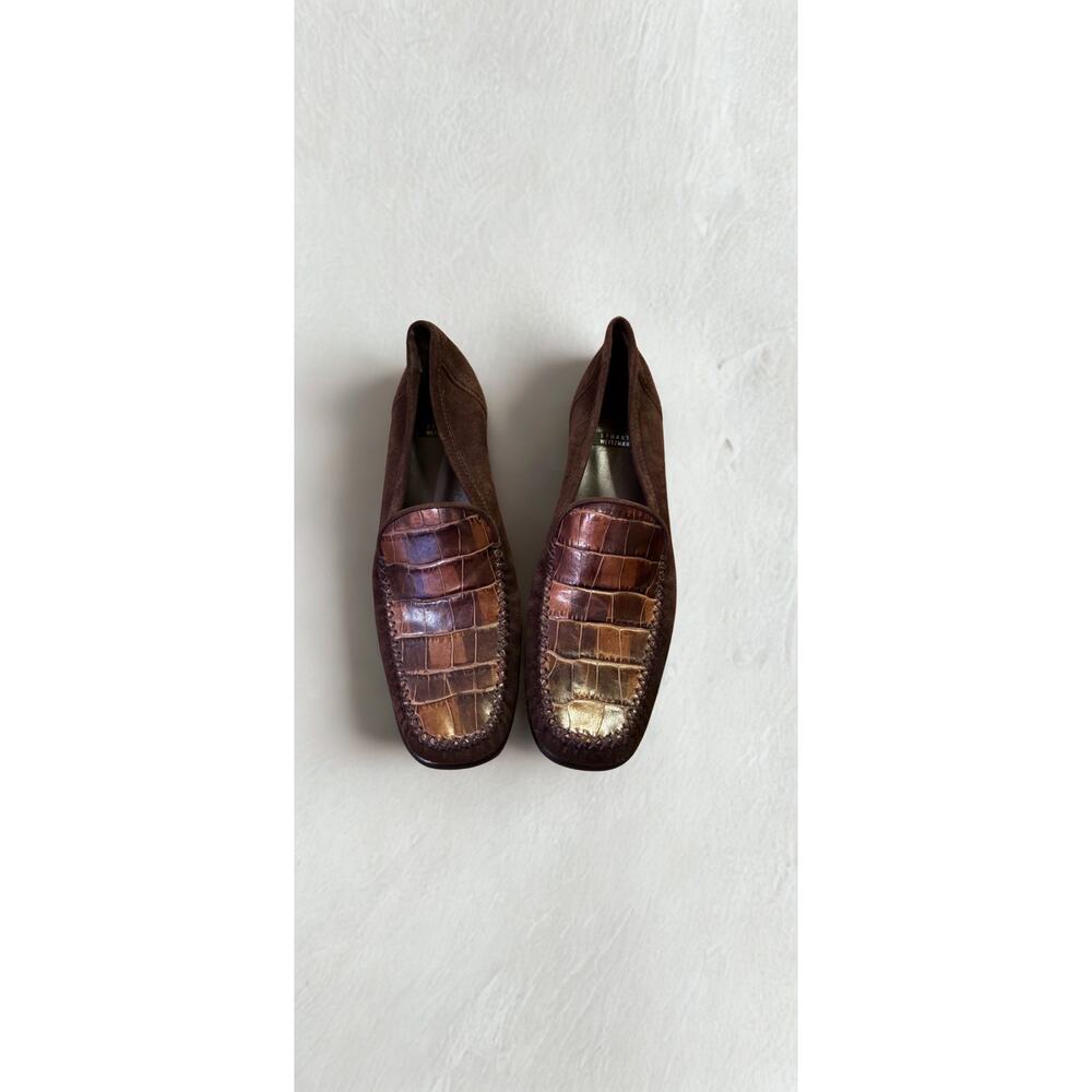Stuart Weitzman Suede Brown Loafers